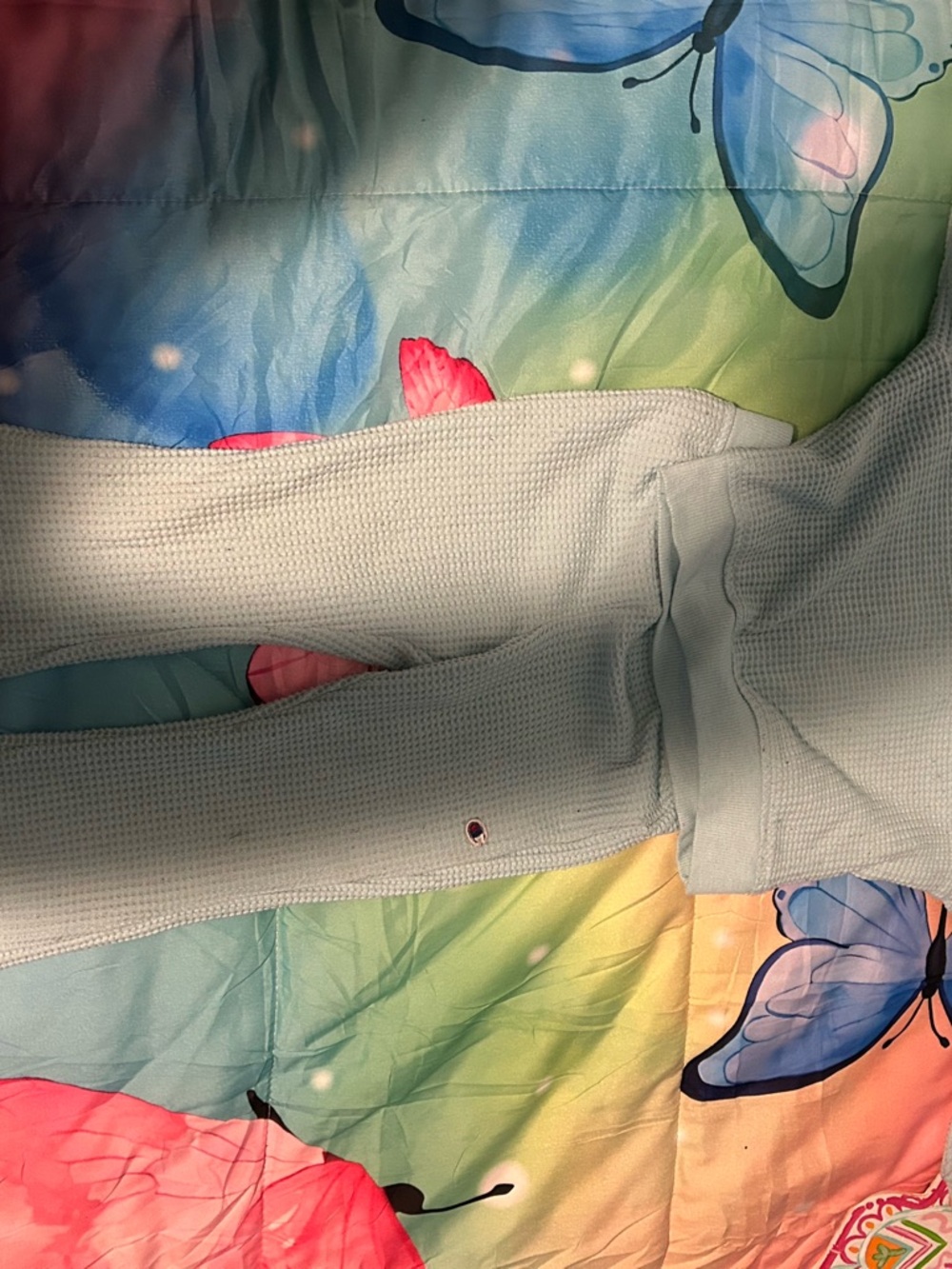 Champion Light Blue Kids Waffle Knit Matching Set